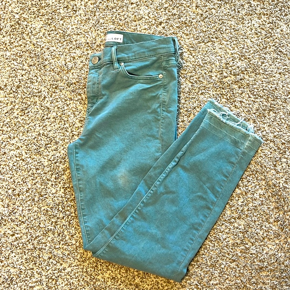 Loft pants modern skinny crop size 2